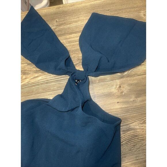 DRESS THE POPULATION Georgina Dress Peacock Blue Size Large. NWOT. 15 - Picture 8 of 9